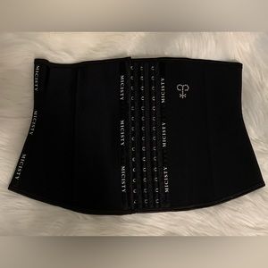 Micisty Waist Trainer Corset Black Three Row Hook and Eye Size XL